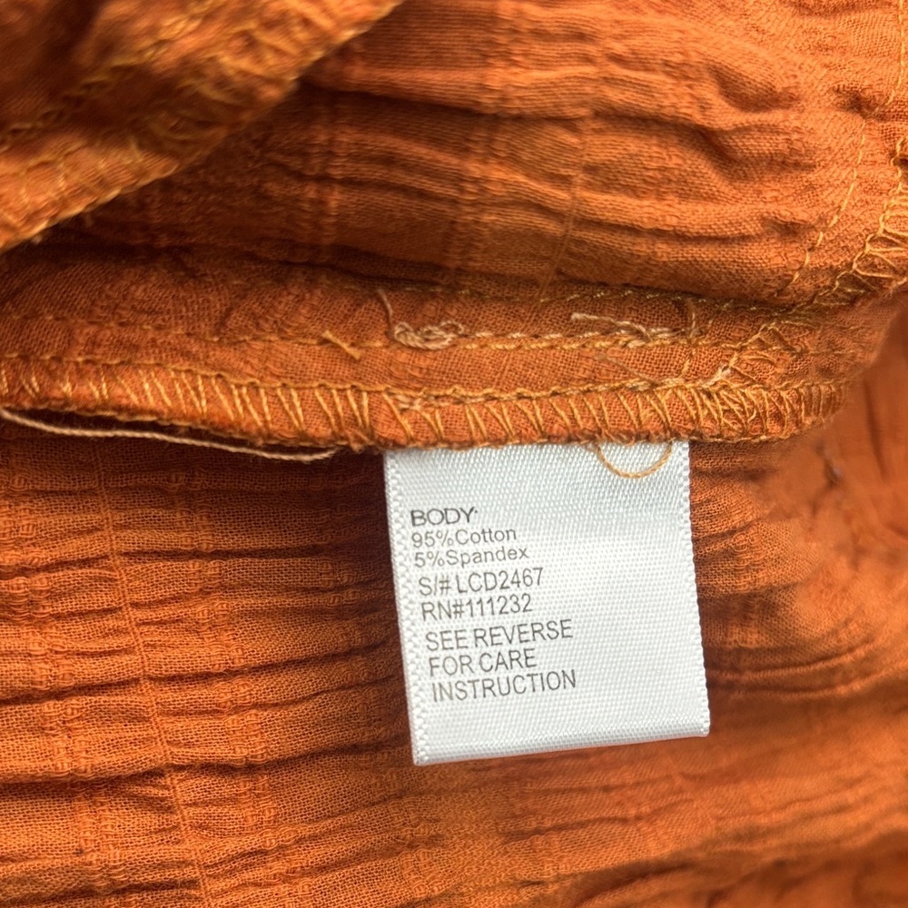 Luca Boho Long Sleeve Orange Dress - Picture 10 of 11